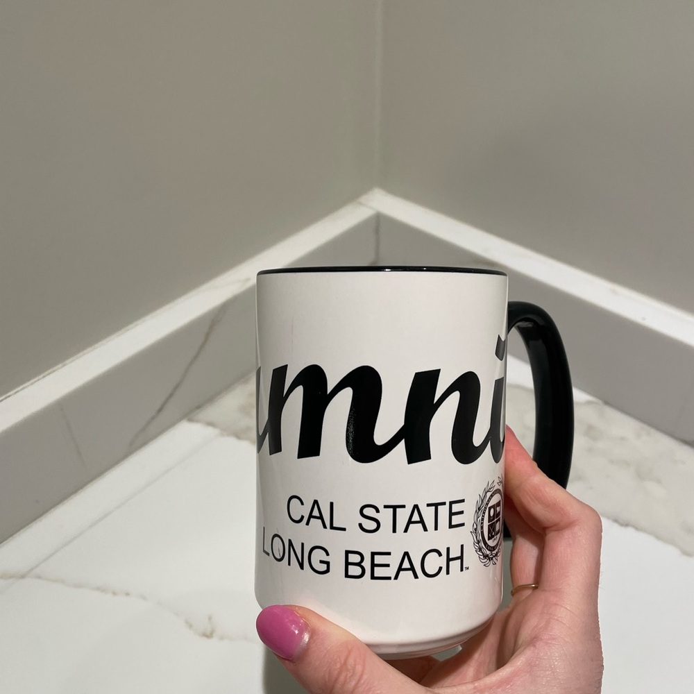 Cal State Long Beach alumni White and Black Mug